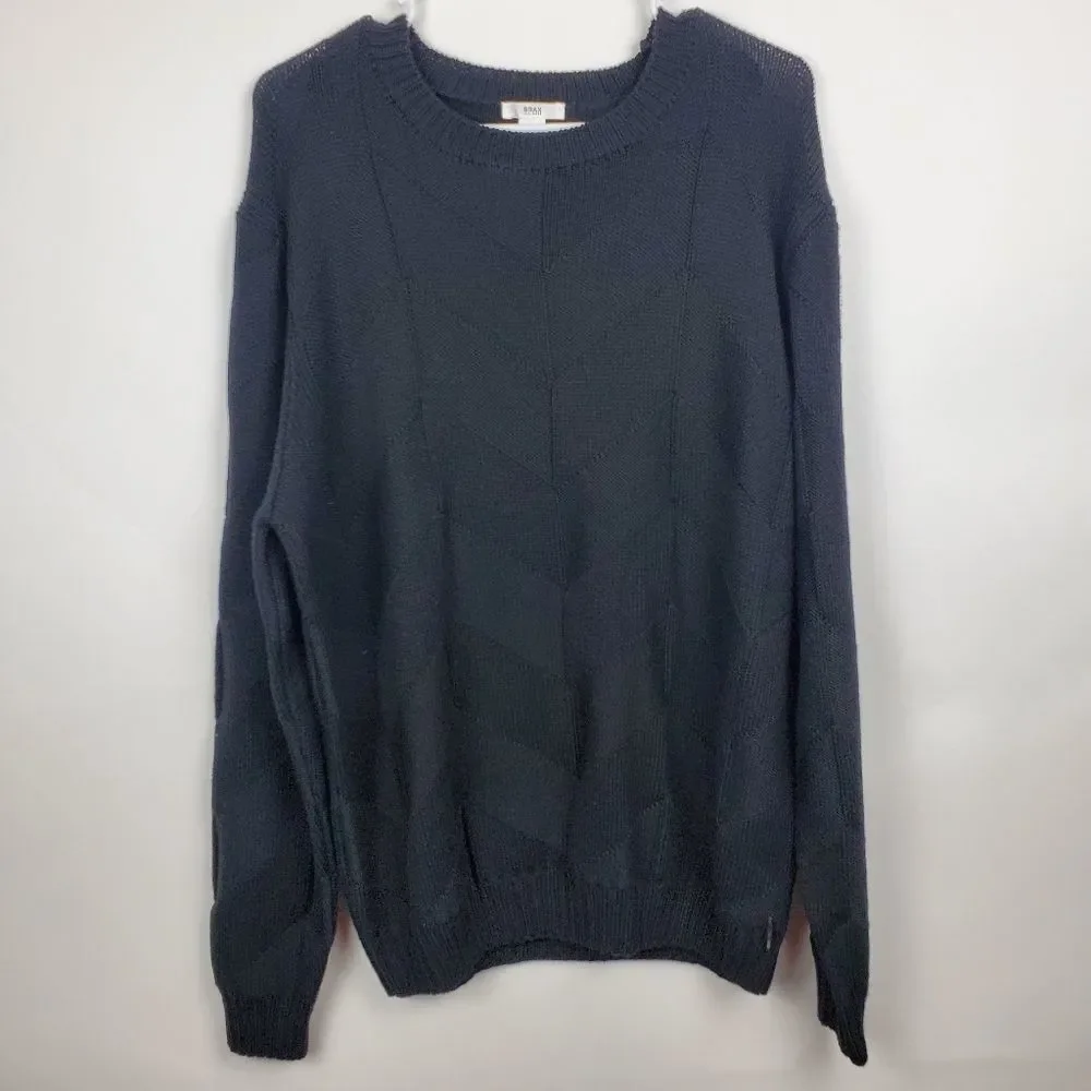 BRAX Feel Good RICK Wool Pullover Ribbed Knit Crew Neck Sweater Sweatshirt Mens